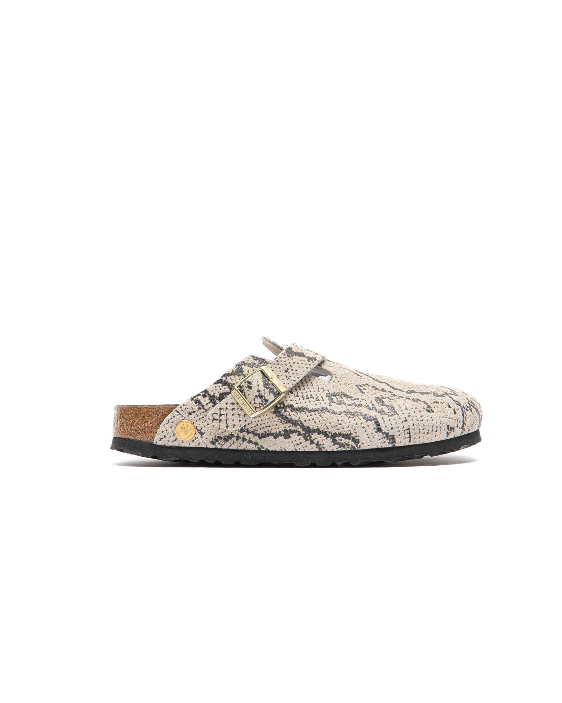 Birkenstock WMNS Boston Rivet Logo Suede Leather (Narrow Fit